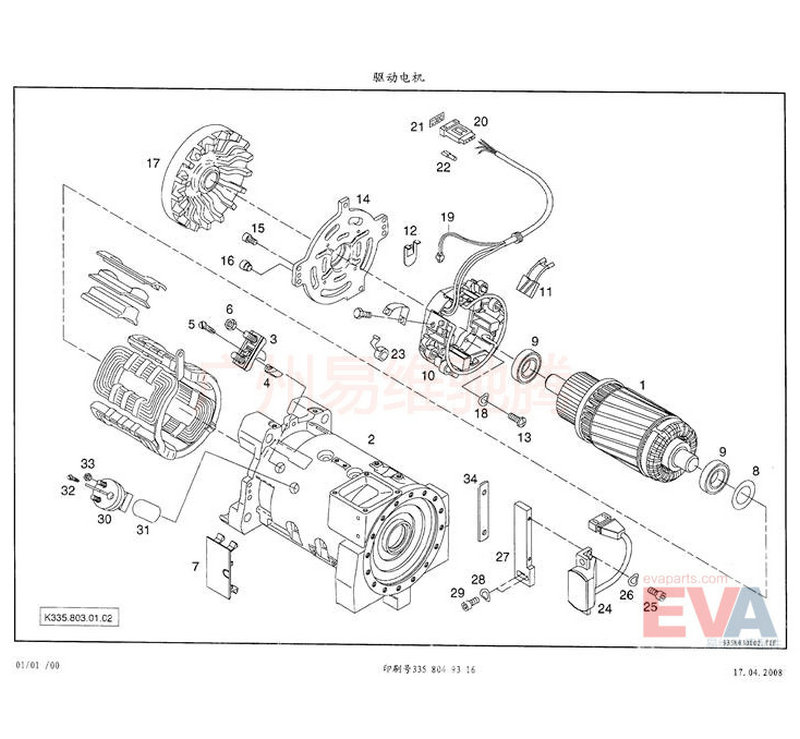 林德E16 E20牽引電機(jī)